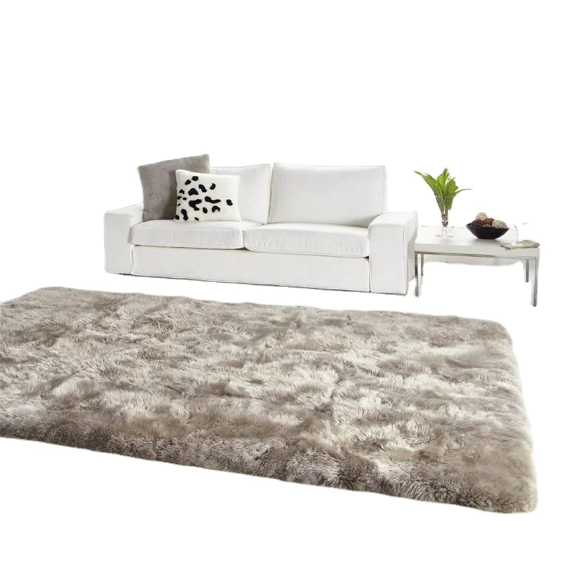 2019 новый дизайн современные коврики из овчины для гостиной