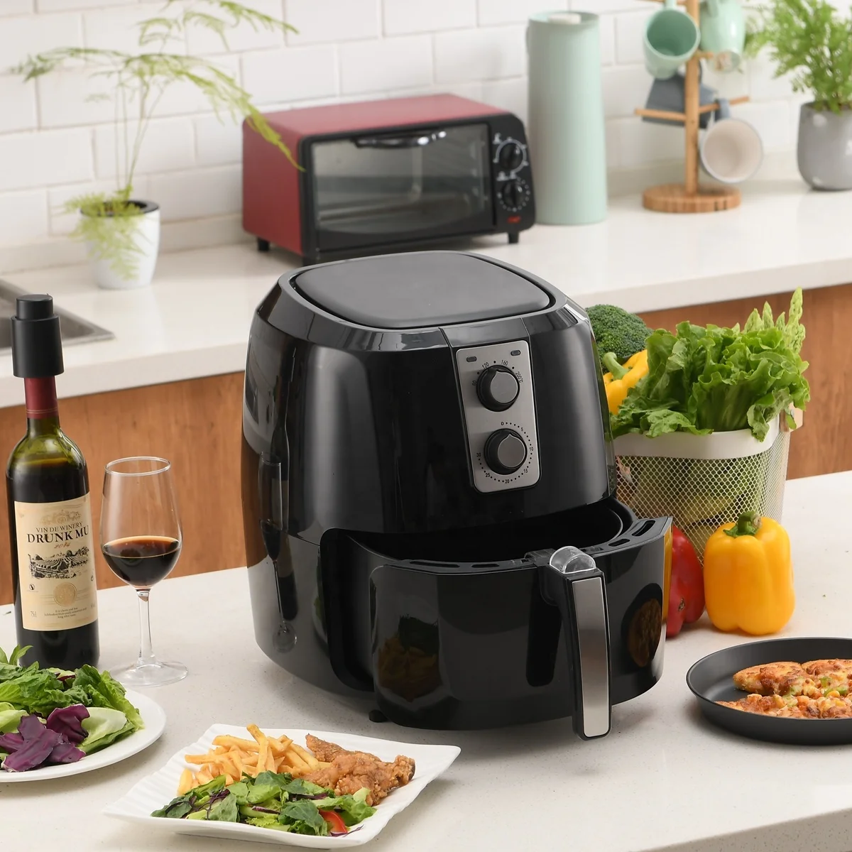 Zehui Factory OEM Home-usd Multipurpose Deep Turbo With Timer  Air Fryer