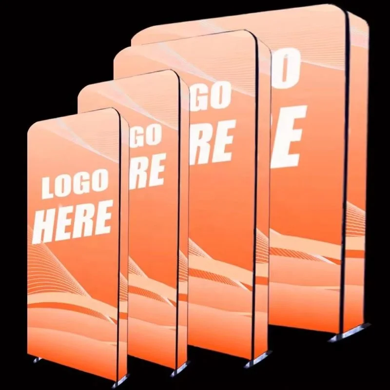 Vertical Rotating Led Lightbox Slim Light Box Portable Fabric Display Led Seg Light Box