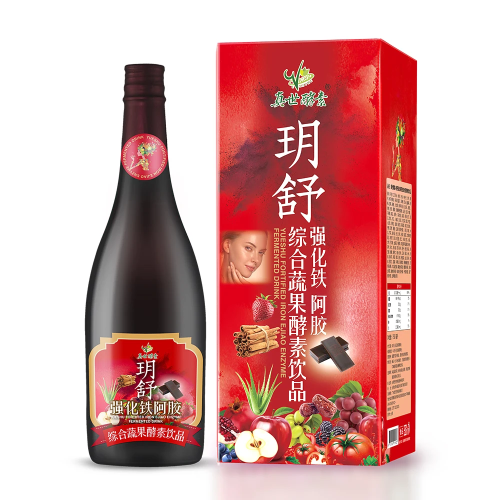 
Top Greats Biotech- Premium YueShu Fortified Iron E-JIAO aka Donkey-hide gelatin Vegetable and Fruit Enzyme Drink 