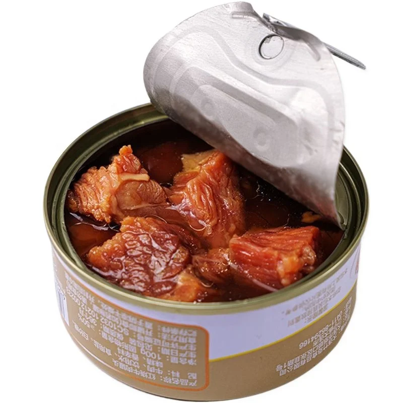 Braised Flavor 100g Canned Stewed Beef Instant Canned Meat for Noodles & Rice Cooking Ingredients