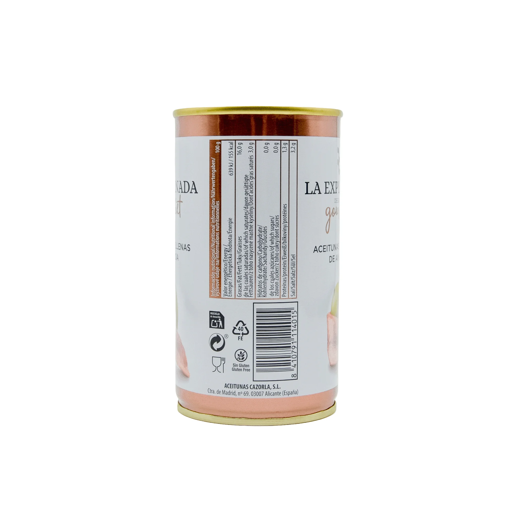 Вкусные зеленые фаршированные оливки с анчоусами, 12 унций