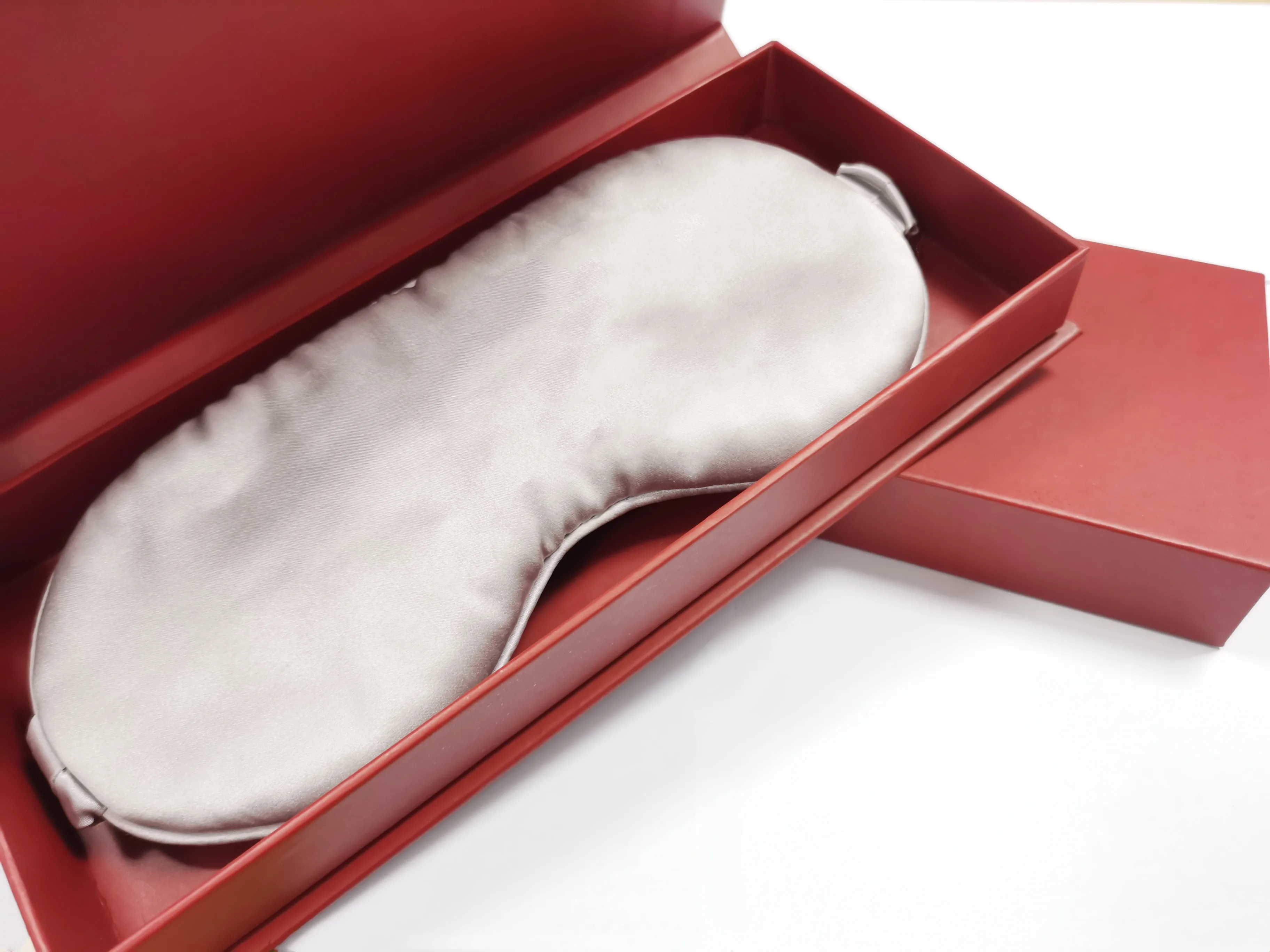 New Fashion Luxury 19MM Soft Solid Colour 100% Silk Scrunchie  Pillowcase Silk Eye Mask Set