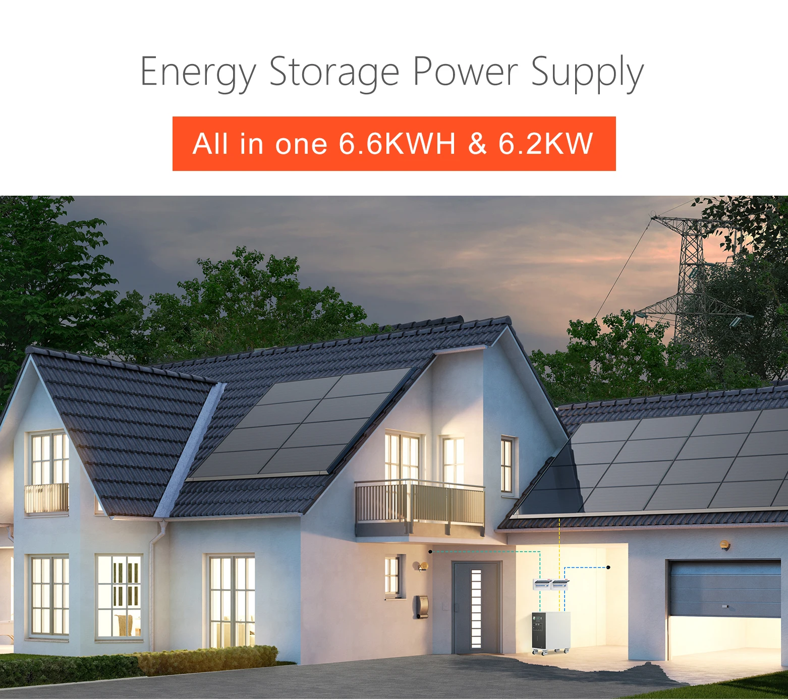 ASGOFT 3kw camping electronics 6000w backup battery generation outdoor lifepo4 power station home all in one 6kwh rental