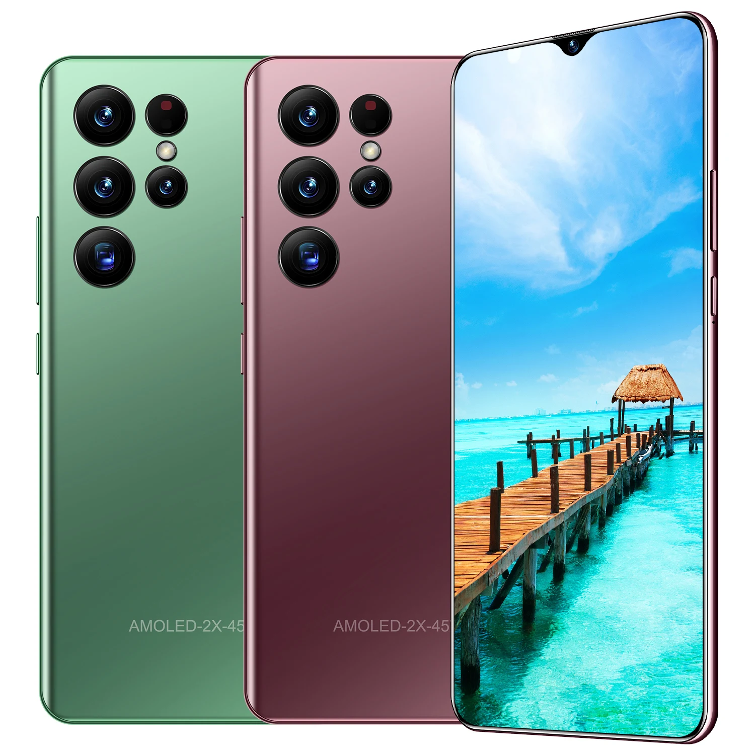 S22Ultra Smart Mobile Phone 4G Network Quick Charge Unlocked Type-C Cell Phone Smartphone dual-SIM dual standby Wifi Bt Camera