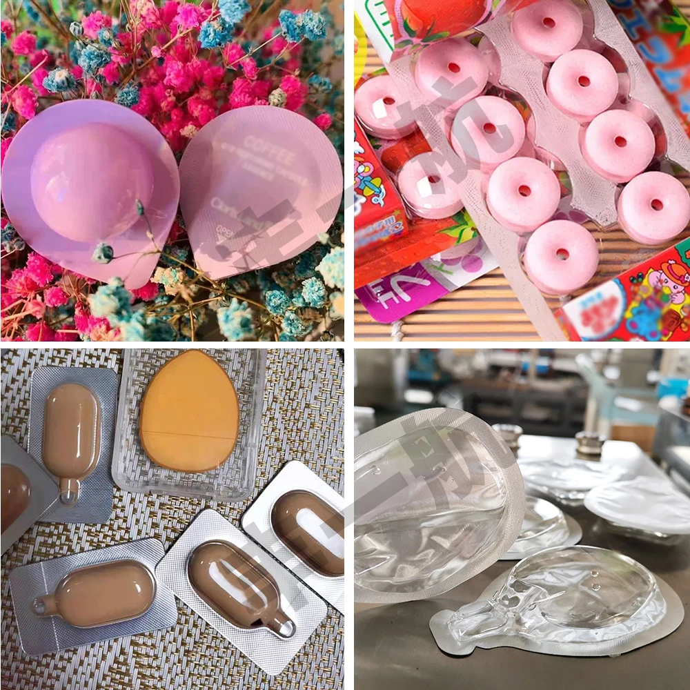 Automatic 1oz honey sauce blister cup filling packing machine paste dipping blister packaging machines