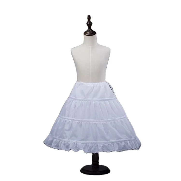 Baby Girl Petticoat for Kids long wedding dress bustle pannier for girl Long Princess Dress