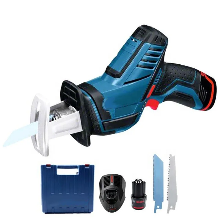 Cordless Reciprocating Saw with LED include 1pcs Wood Saw Blade and 1pcs Metal Saw Blade GSA12V-Li