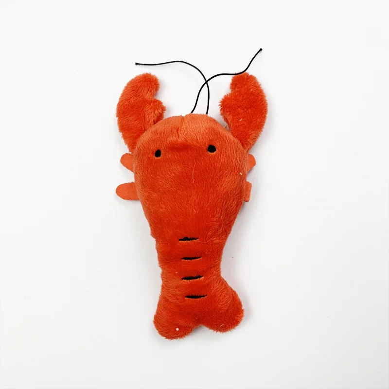 Jiefan Pet Dog Voice Vegetable Fruit Crab Chicken Leg Cartoon Bite Resistant Kitten Plush Toy