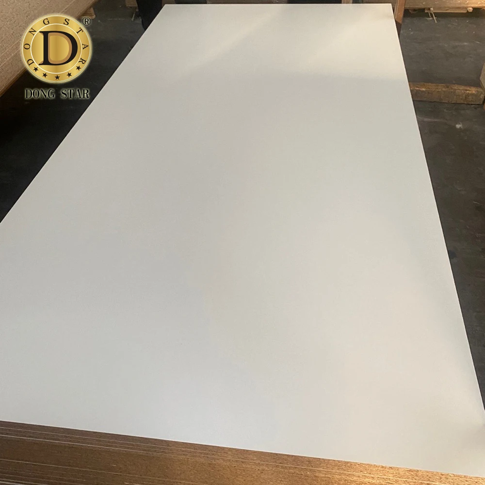 1220 x 2440mm White Laminated 4x8 Melamine CHIPBOARD PARTICLE BOARD Plywood board for Furniture