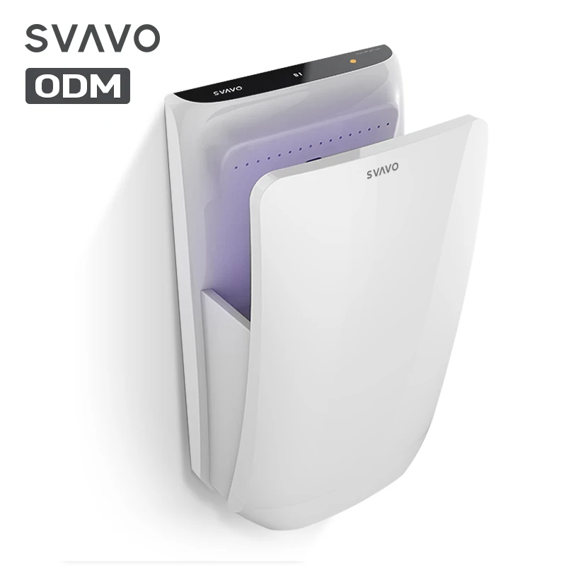 Новый дизайн, сушилка для туалетной ванной комнаты для рук, коммерческая настенная тонкая пластиковая автоматическая электрическая Вертикальная сушилка для рук