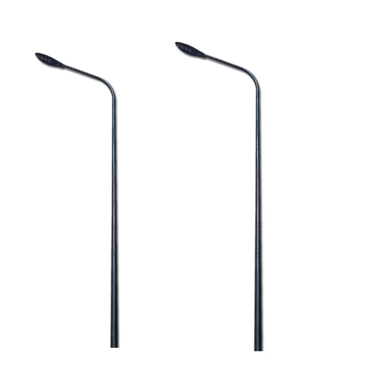 Double arm street light pole street light poles with double arm