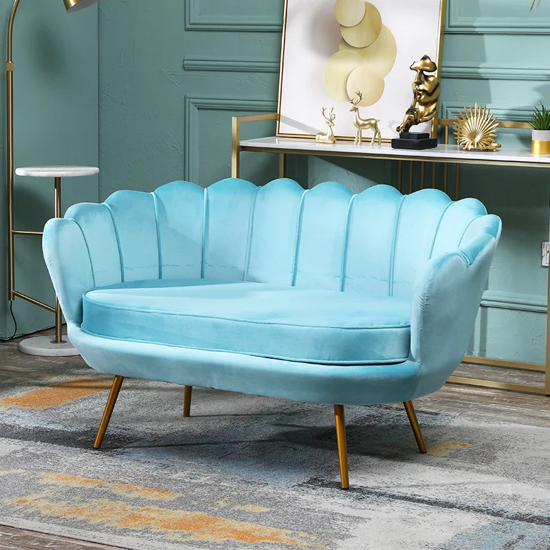 Современные розовый диван дизайн офисный ожидания гостиной 2-местный диван-кровать