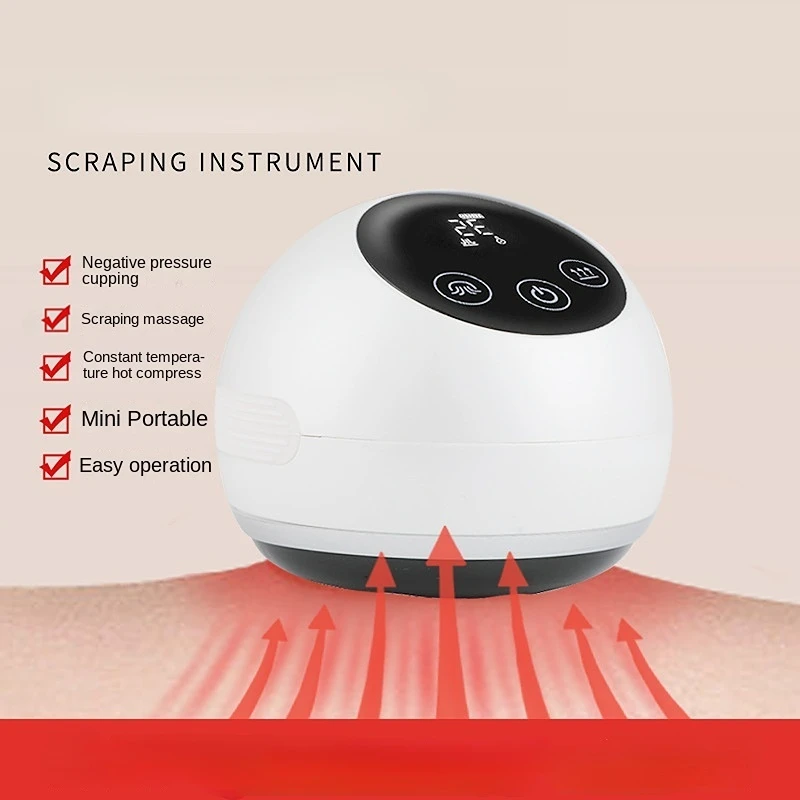 Home Smart Vacuum Gua Sha Scraping Cupping Massager for Shoulder Back and Neck Suction Scraping Vacuum Cupping Massager