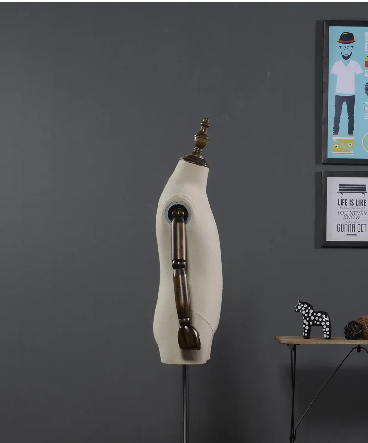 Fashion kids torso for window display child half body display mannequin with arms