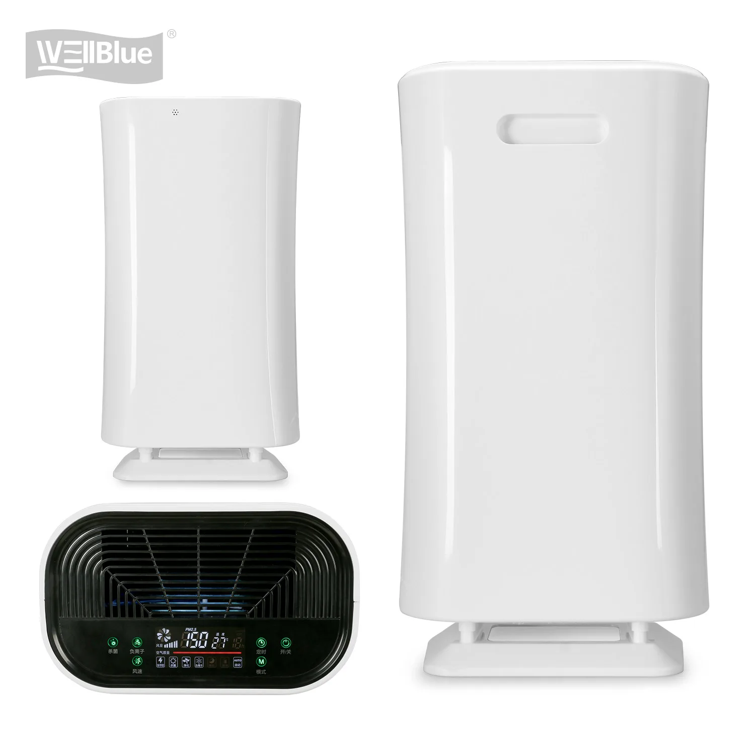 Производитель WELLBLUE ионизатор Ионный Очиститель воздуха УФ портативный домашний фильтр анион Hepa13