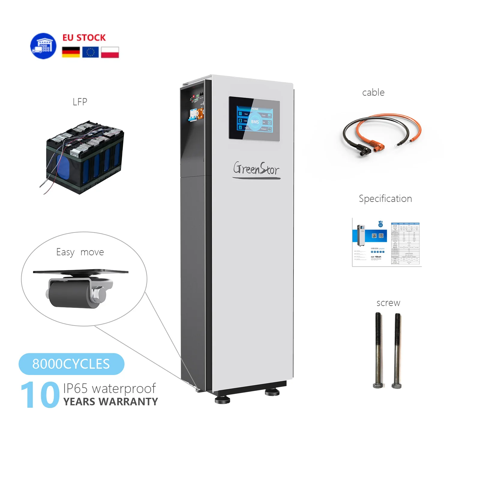 Manufacturer 15Kwh 51.2V 280Ah Residential Solar Battery Home Battery Home Energy Storage Off Grid Set Up Solar Off Grid System