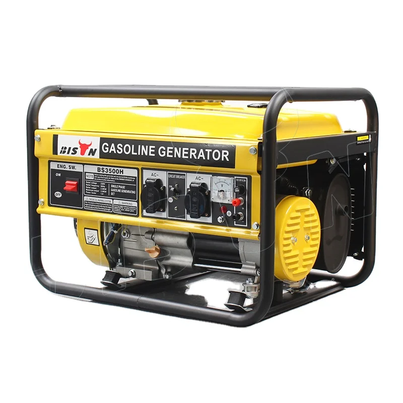 Bison China Wholesale European Hot-selling 110v 230v air-cooled 5kw 8kw 6.5kva 7.5kw portable silent gasoline generators