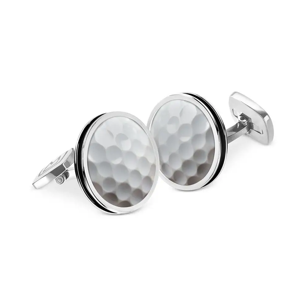 Custom high quality nickle mother of pearl cufflinks