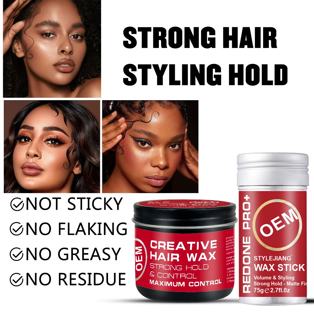 OEM ODM Hair Styling Wax Private Label Products Hair Styling Hold Wax Styling Balm Hair Wax Stick Gel for Men