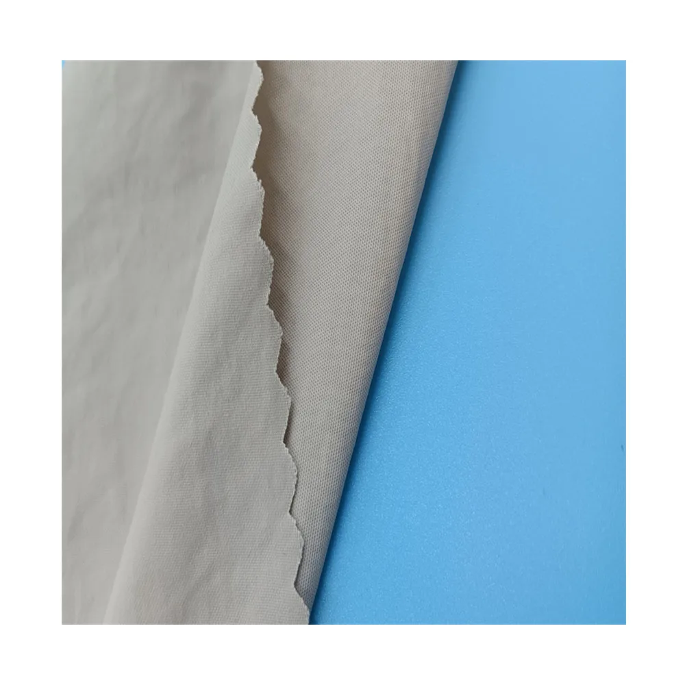 Twill Fashion Pattern 70D*160D crinkle 100% nylon taslon matte outdoor waterproof fabric for jacket coat Pants