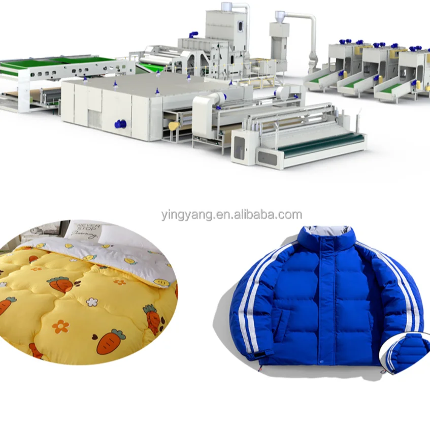Soft thermal bonding wadding nonwoven production line for quilt material machine cross lapper machine