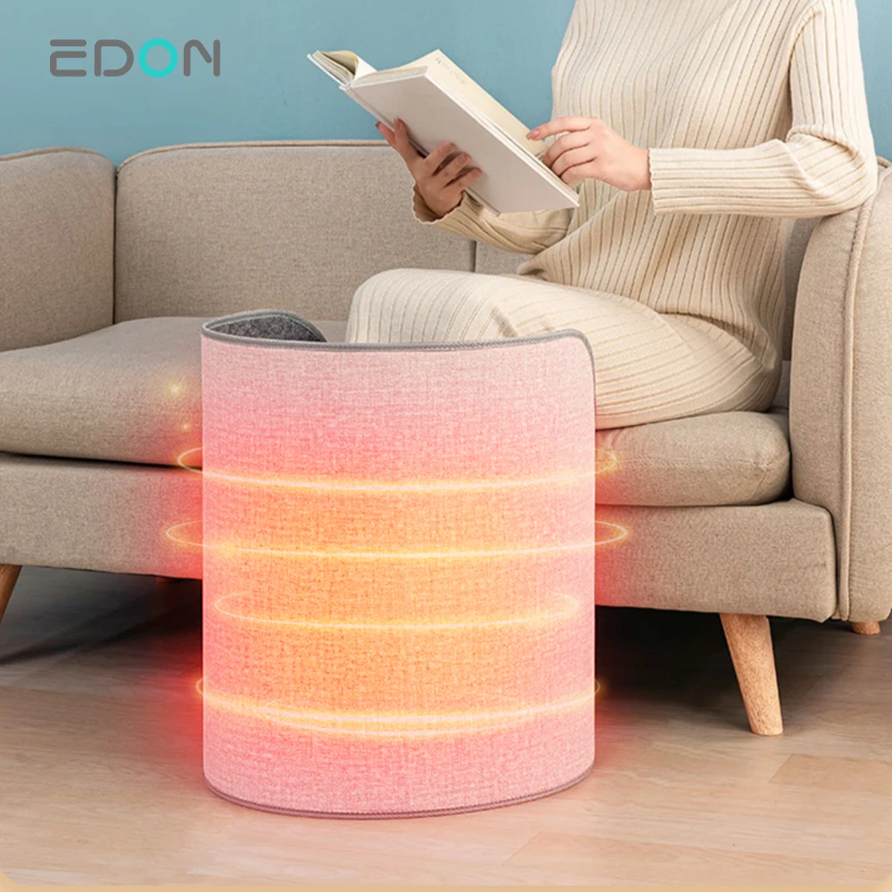 ElectricEDON New Foot Warmer Adjustable Thermostat Folding Flat Space Heater Office Under Desk Feet Warmer Silence Operation