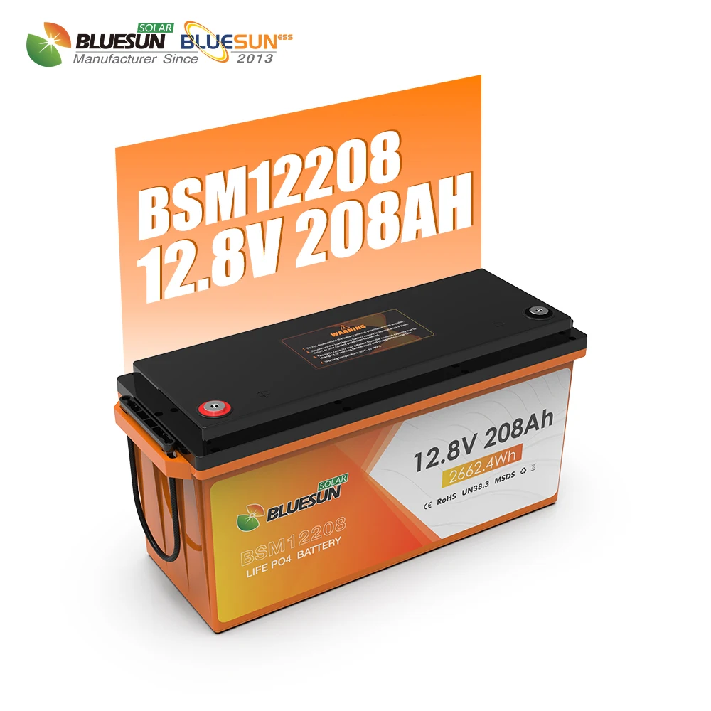 Bluesun 12V 24V 100Ah 200Ah 300Ah 400Ah Solar Lithium Battery Home Energy Storage deep cycle Lithium Iron LifePo4 Battery