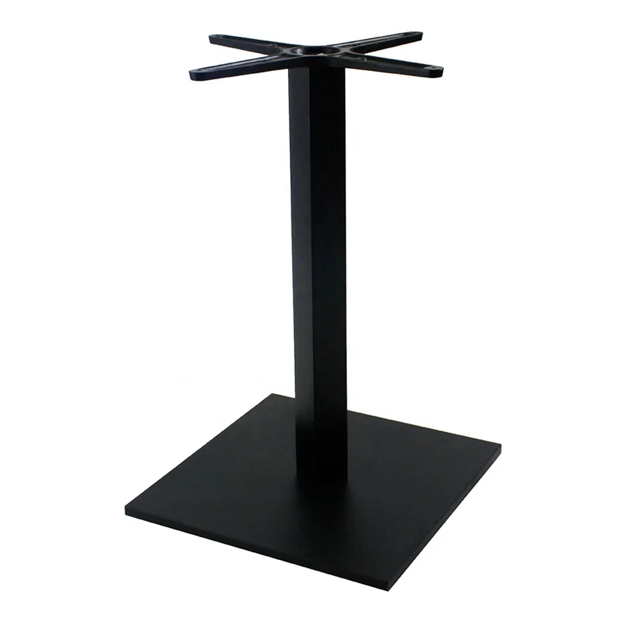 
High Quality Square Black Metal Table Base Restaurant Coffee Table Base 
