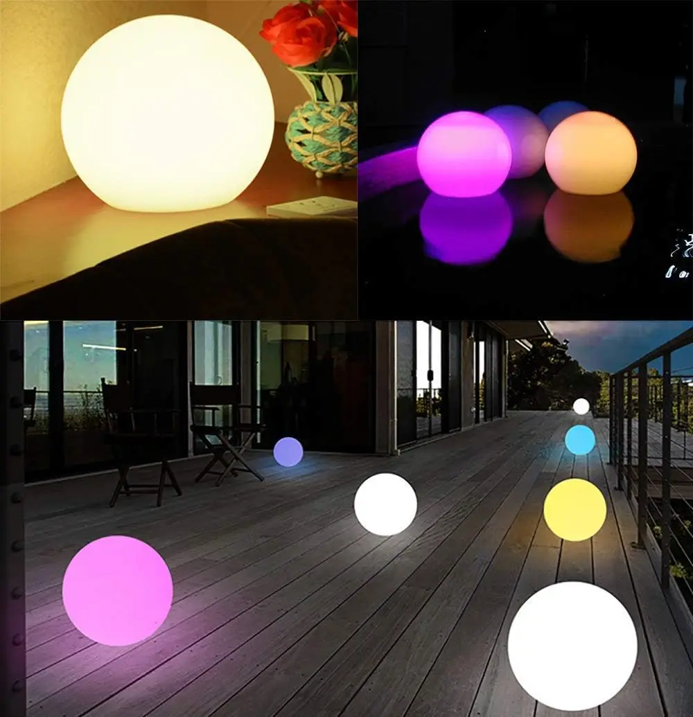 New Design  Rechargeable Waterproof Outdoor lawn Light ball For Outdoor