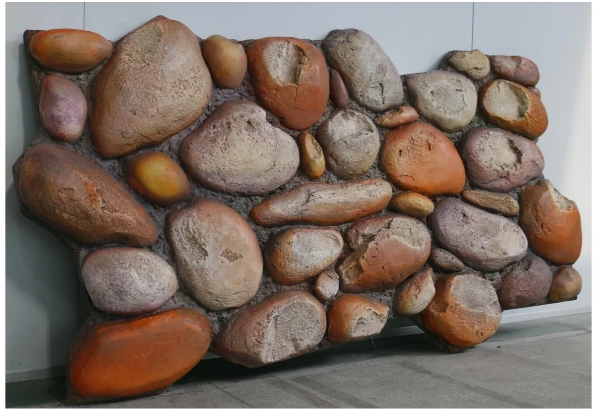 3D Pebble pu stone bionic stone new quick installation art stone style light fire insulation material background wall