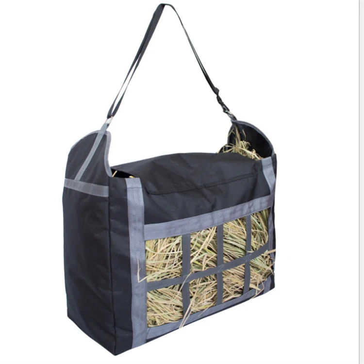 FREE SAMPLES Slow Feed Feeder Tote Bags Large Capacity Feeding Bag for Horses Goat Alpacas Horse Hay Bag