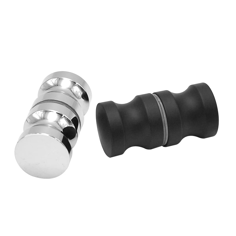 Contemporary Glass Bathroom Knobs Pull Door Aluminum Knob  Flush Door Knob