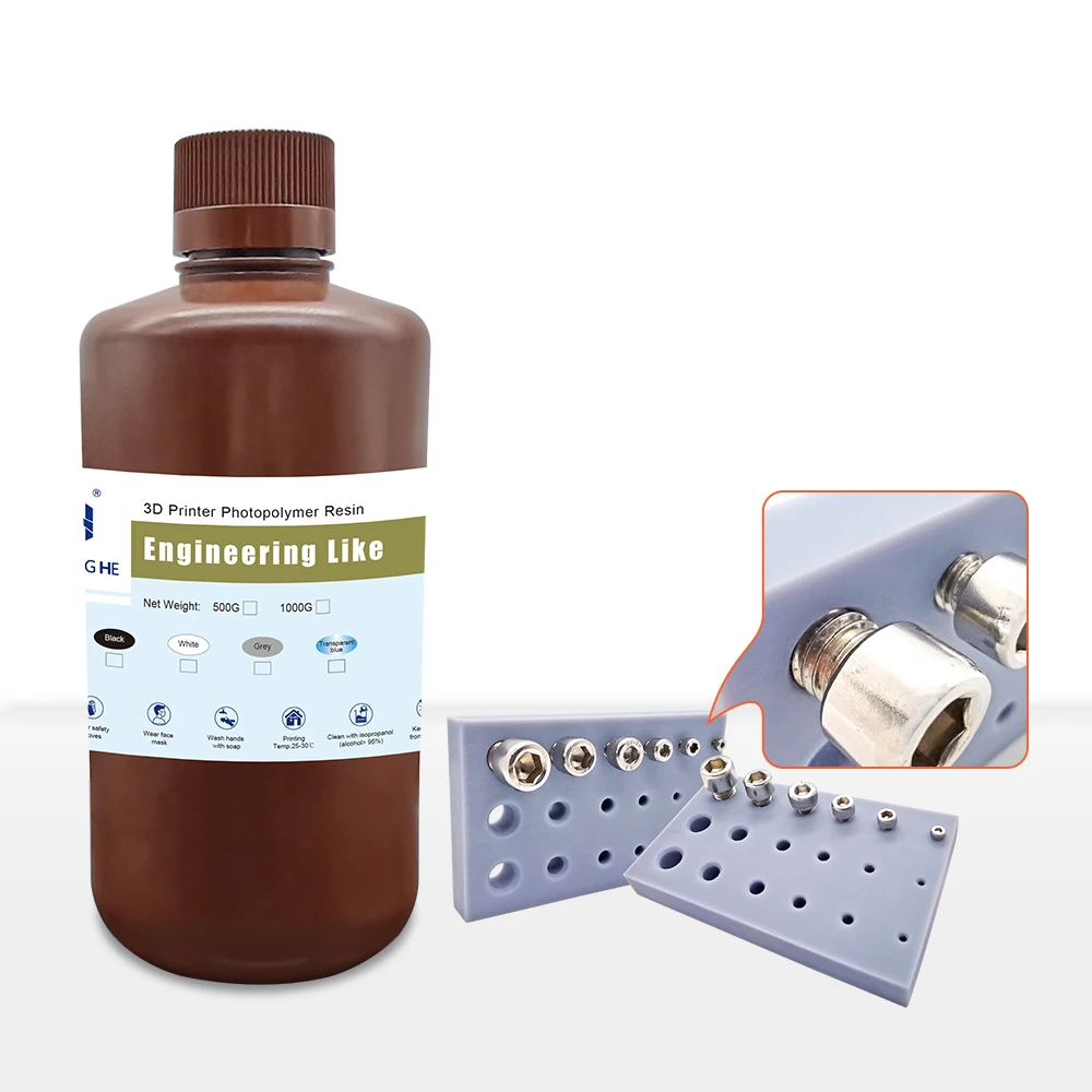 Jamghe ABS-like Resin Engineering-like Resin No Brittle Highly Rigid 3D LCD 2K 4K 6K 8K Printers 3D Printer Resin