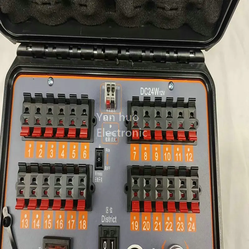 Happiness Fireworks Firing Systems DB2400W-96 96 Remote Wireless Control Pyro Firing System Electric wire wedding stage copper