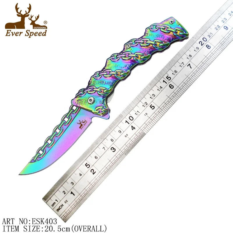 High quality camping pocket folding tactical knife survival