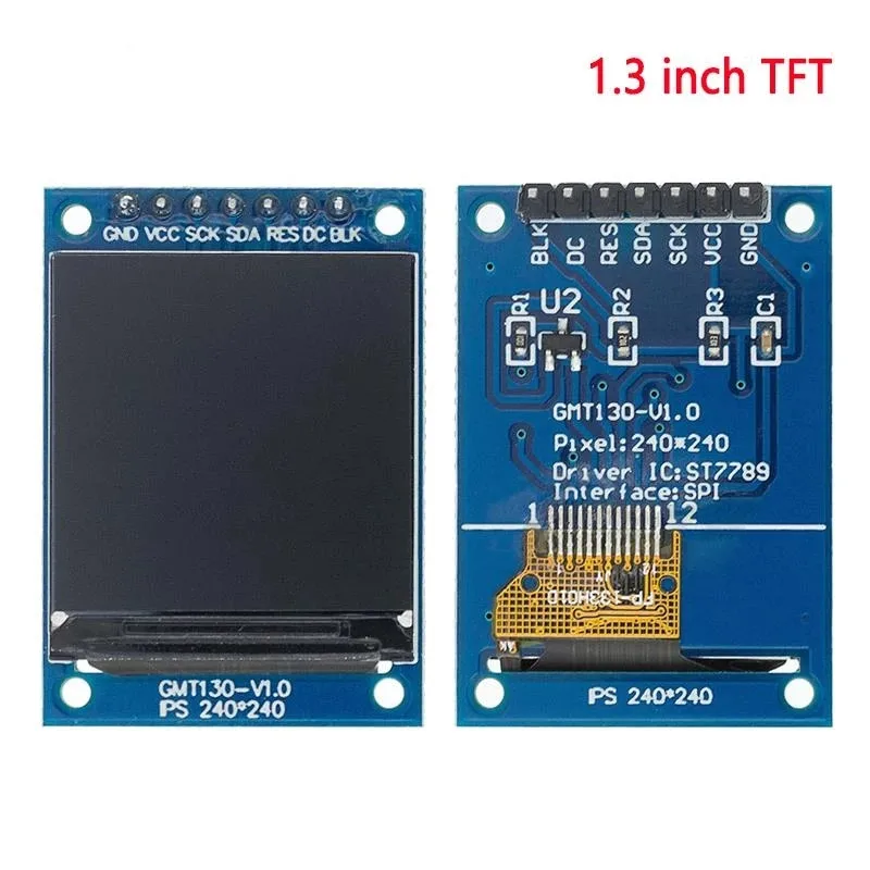 TFT-дисплей 0 96/1 3/1 44/1 77/1 8/2 4/2 8 дюймов IPS 7P SPI HD 65K TFT полноцветный ЖК-модуль ST7735 Привод IC 80*160 для Arduino