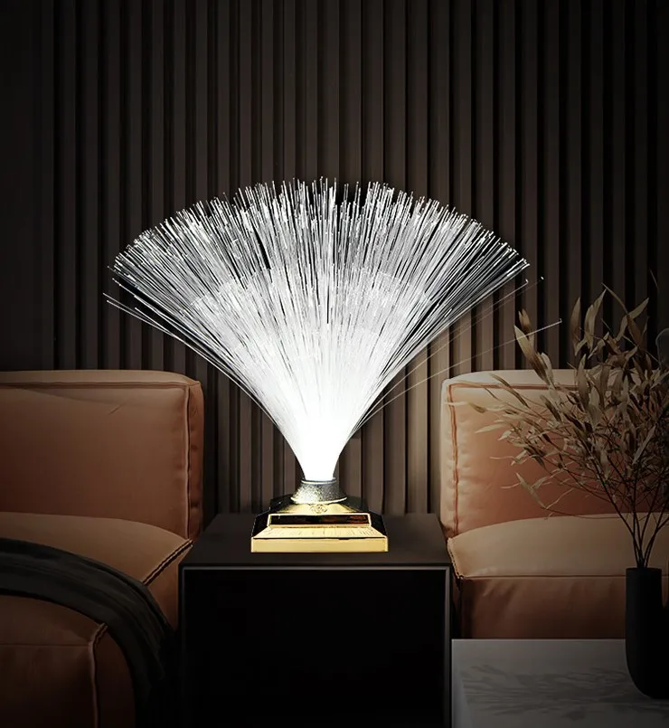 fiber Nightlight  Room Decoration table  Lamp Projector USB LED 3D lights touch control or remote control home dec LAMP MODERN