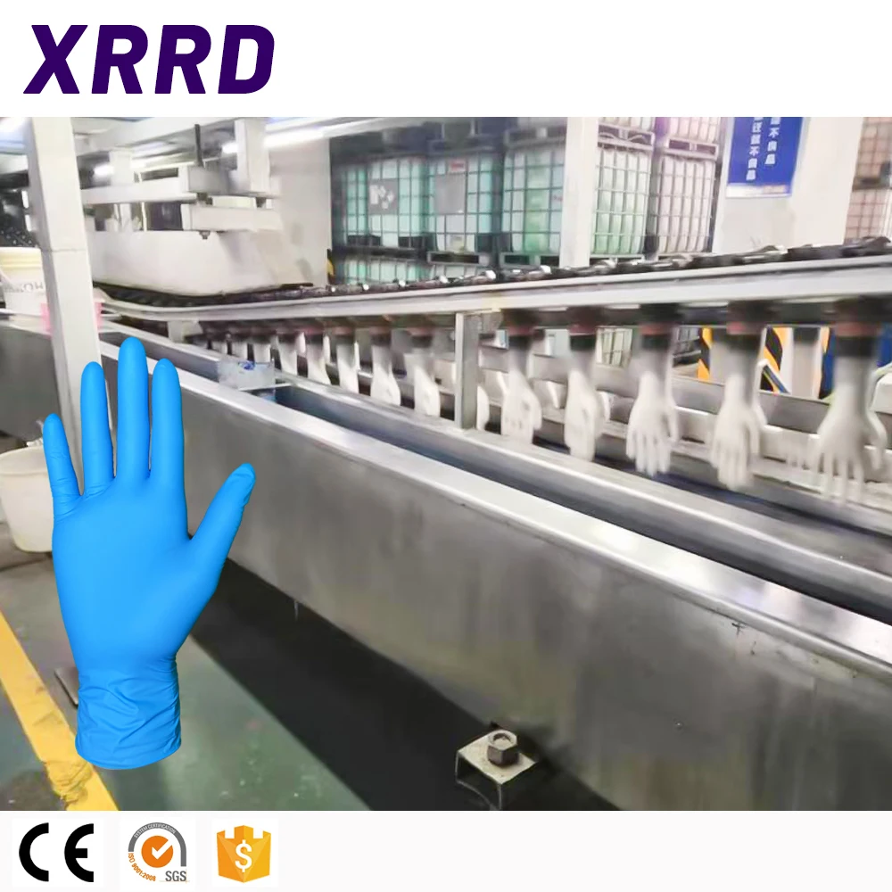 Factory Supply Nitrile Coated Work Glove Making Machine, Latex Machine Coating Production Line Hand Gloves White Poly Cotton Lin