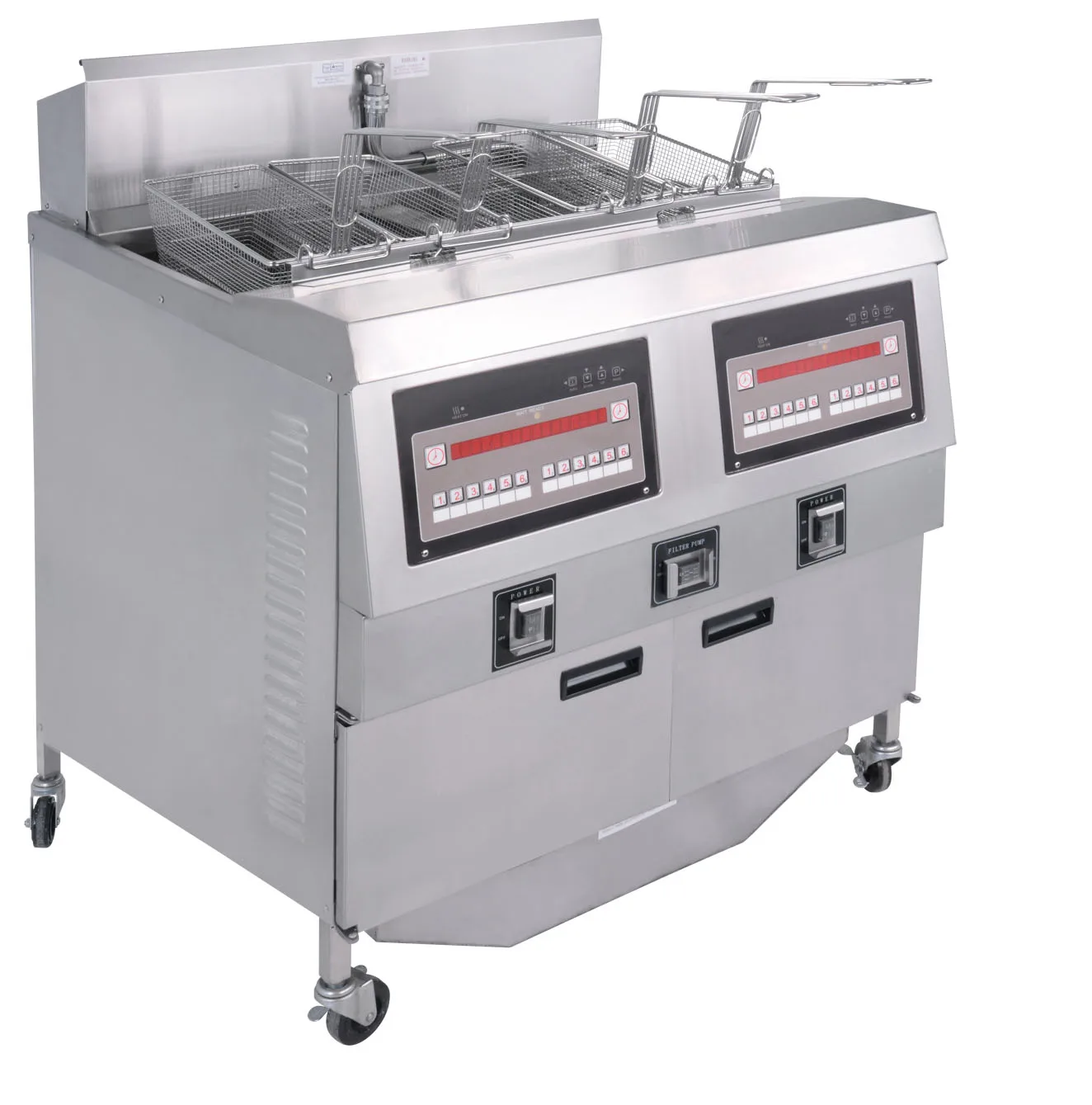 Electric/Gas French Fries Frying Machine for Fast Food Restaurant, Open Fryer