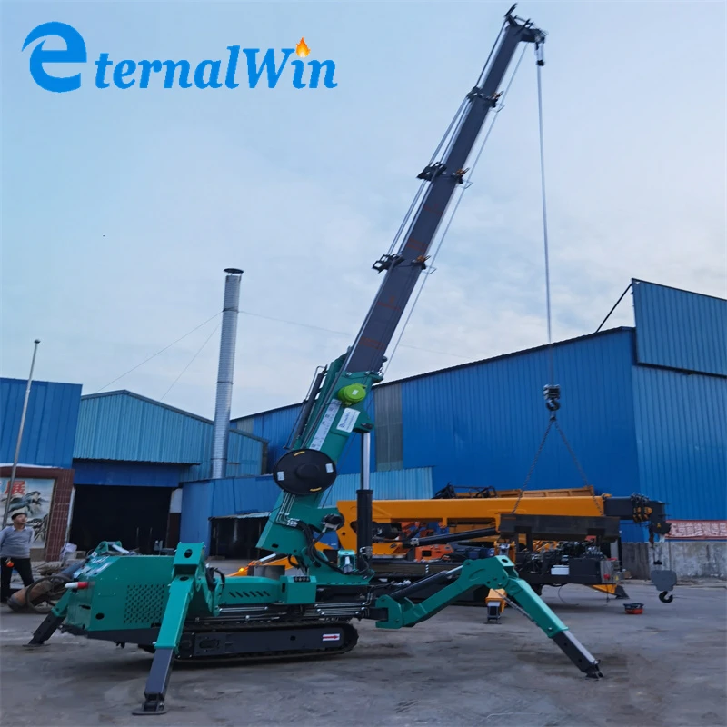 Mobile Construction Spider Crane Self Propelled Type Crawler Crane