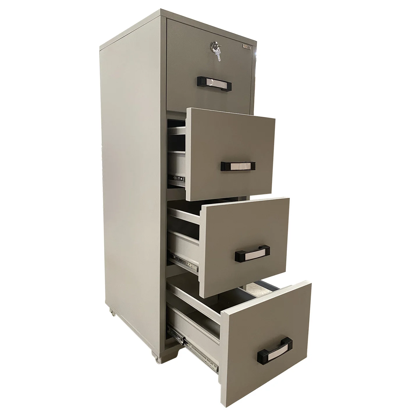 High Quality 120 Minutes Fireproof Filing Cabinet with 4 Drawers