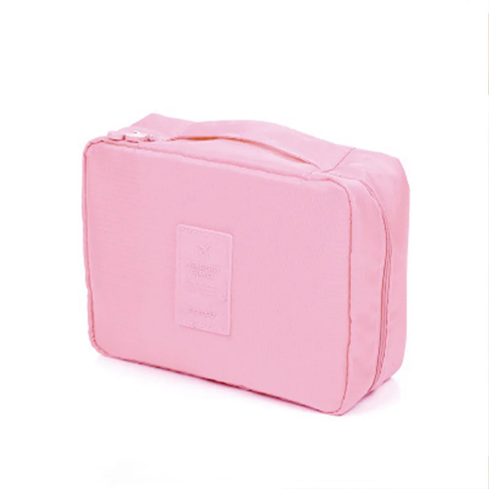 Large Capacity Portable Makeup Bag Portable Two-Way Zipper Travel Cosmetic Case with Ins Style Makeup Storage Bag