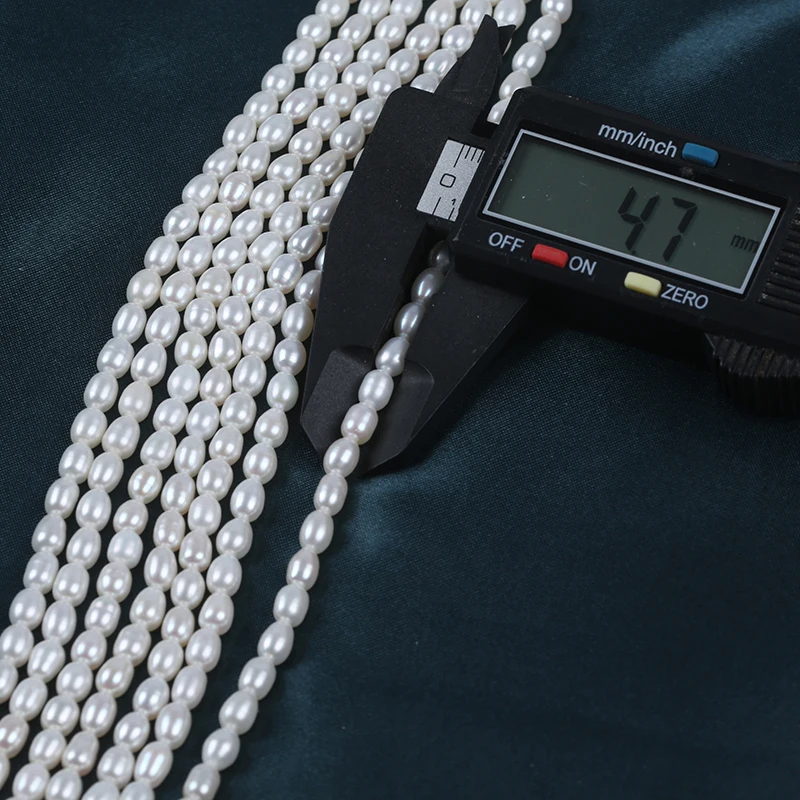 kinds of size  white oval rice shape freshwater loose beads for DIY jewelry making