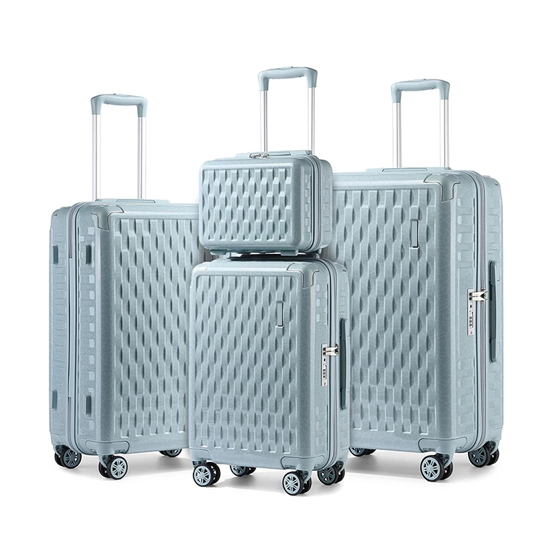 Factory Price Customize Travel Trolley Case Bag ABS Hardshell Lightweight Carry On zipper Suitcase Luggage set