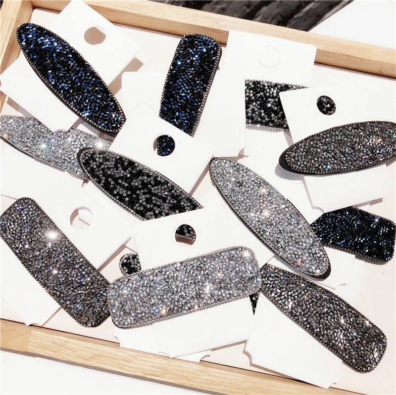 2022 new arrival korean style bb hair clip retro accessories teen girl rhinestone clip on hair