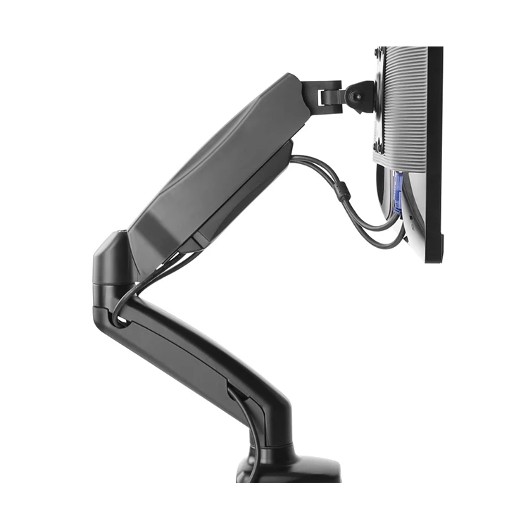 Adjustable Aluminum plastic rotatable 360 rotating laptop arm computer riser monitor mount stand