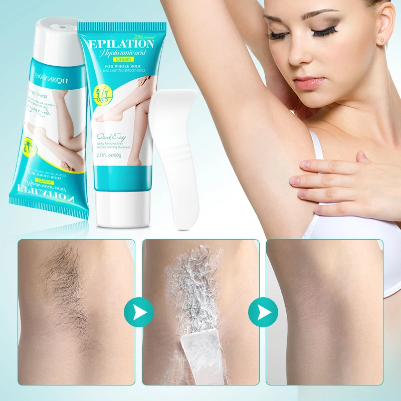 OEM Private Label Hyaluronic Acid Underarm Hair Removal Cream for Women Smooth and Non-Irritating from Korea