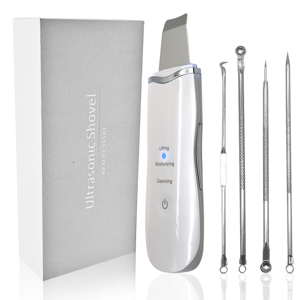 Portable Beauty Lifting Tool Facial Cleaner Device Blackhead Remover Ultrasonic Skin Scrubber