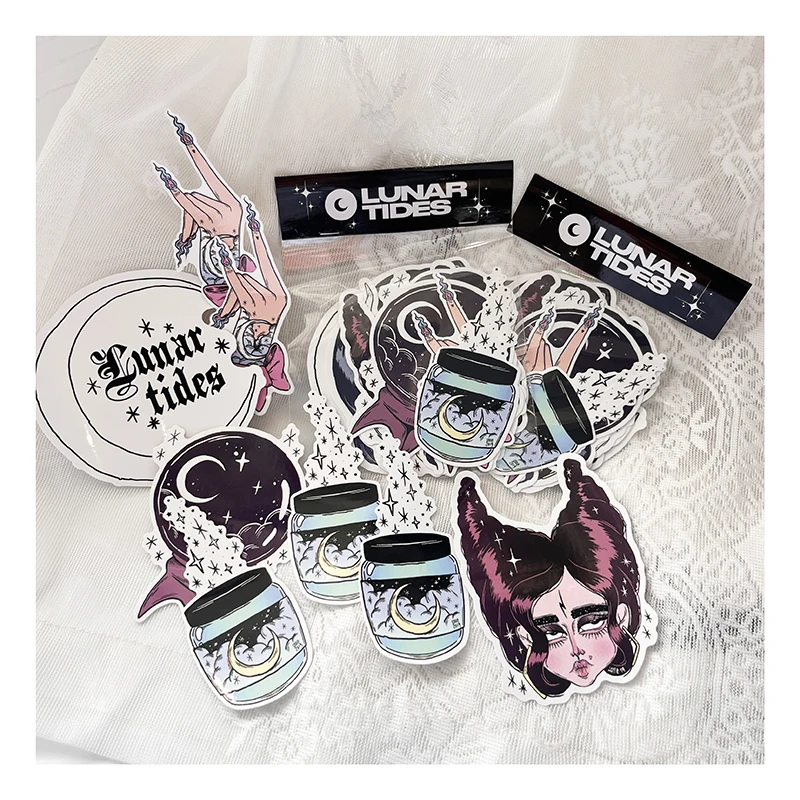 Wholesale Customized Die Cut Funny Weather Protected Stickers Packaging Labels Sticker Pack Stickers with Logo